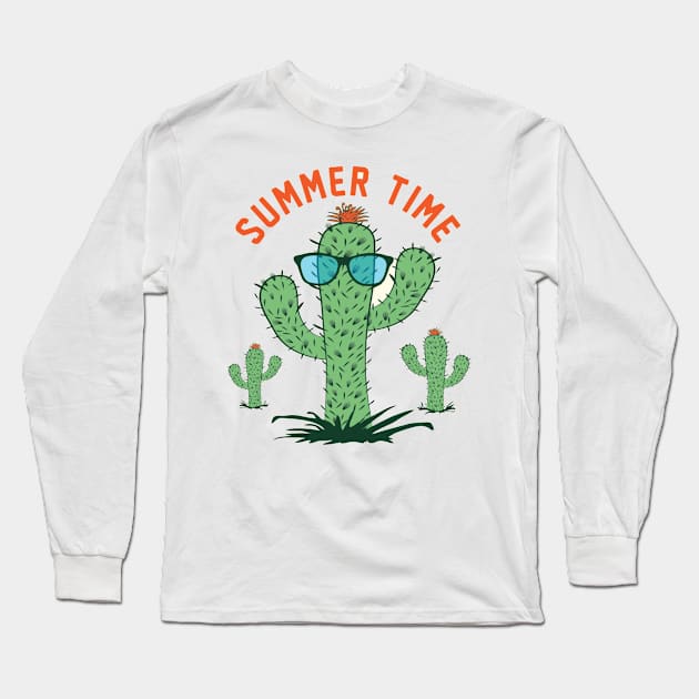 Summer Time Long Sleeve T-Shirt by FunnyHedgehog